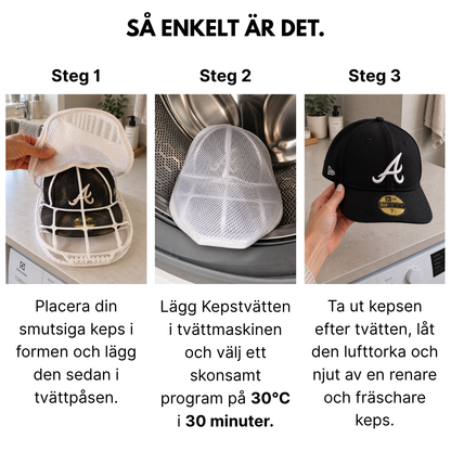 Kepstvätten - (Lippalakinhden pidike + Premium-pesupussi)